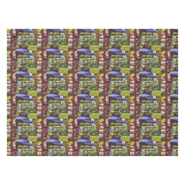 Eddie's Market, Hungary Tablecloth (Front (Horizontal))
