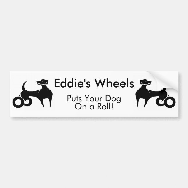 Eddie's Wheels Bumper Sticker (Front)