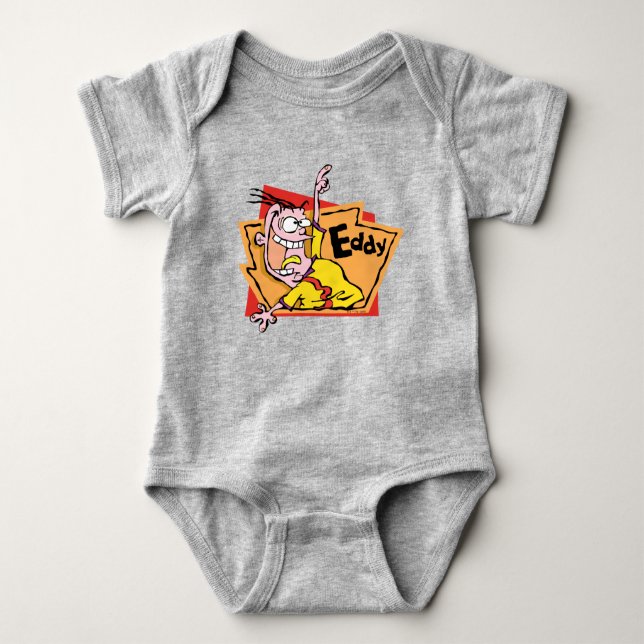 Eddy Character Graphic Baby Bodysuit (Front)