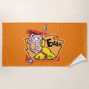 Eddy Character Graphic Beach Towel