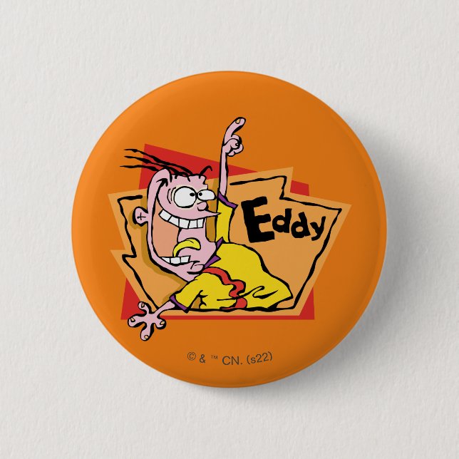 Eddy Character Graphic Button (Front)