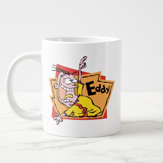 Eddy Character Graphic Giant Coffee Mug (Left)
