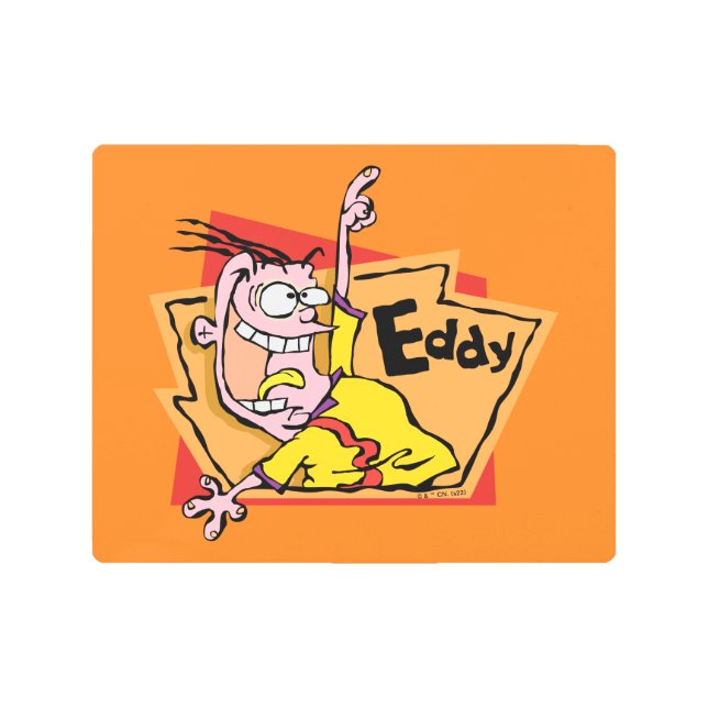 Eddy Character Graphic Metal Print (Front)