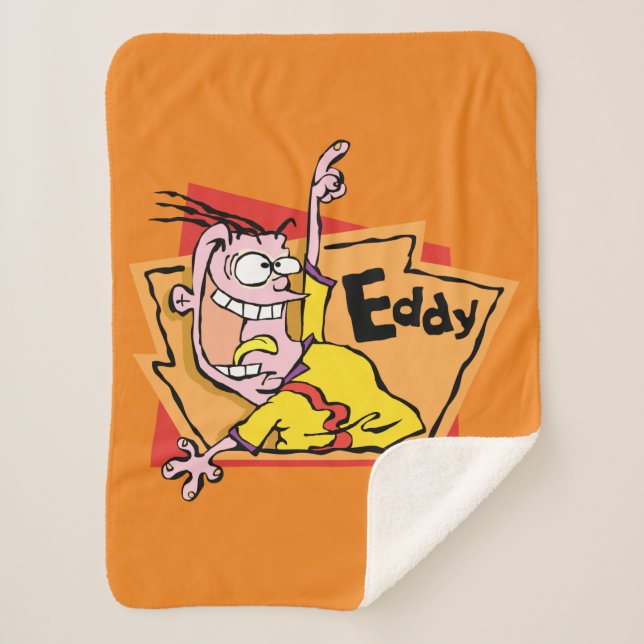 Eddy Character Graphic Sherpa Blanket (Front)
