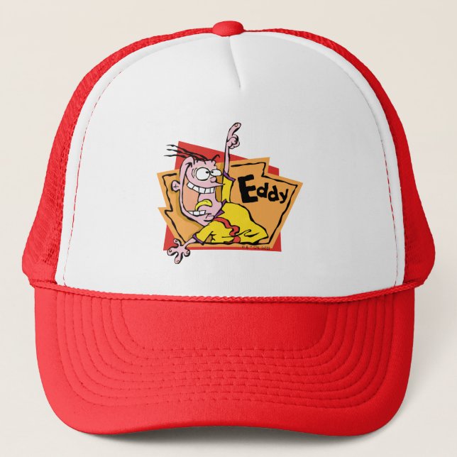 Eddy Character Graphic Trucker Hat (Front)