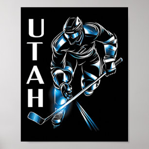 Eddy's Canyon Hockey Uni-adult Utah Hockey Poster