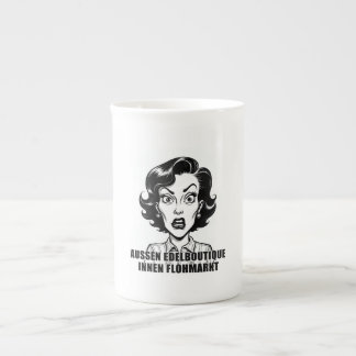Edelboutique außen, innen Flohmarkt-Charakter Bone China Mug