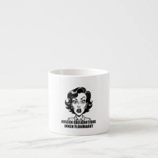 Edelboutique außen, innen Flohmarkt-Charakter Espresso Cup