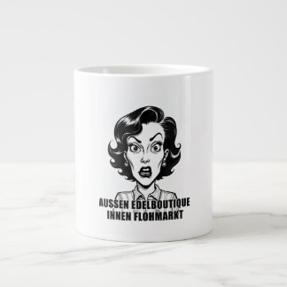 Edelboutique außen, innen Flohmarkt-Charakter Giant Coffee Mug