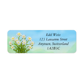 Edelweiss Alpine Flowers Labels