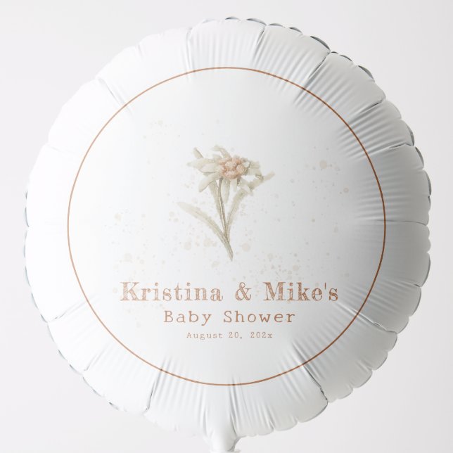 Edelweiss Alpine Wildflower Balloon (Front)