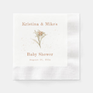 Edelweiss Alpine Wildflower Napkins