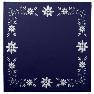 Edelweiss border cloth napkin
