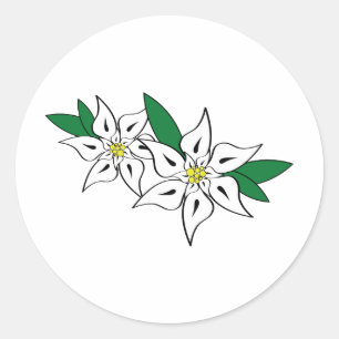 Edelweiss Classic Round Sticker