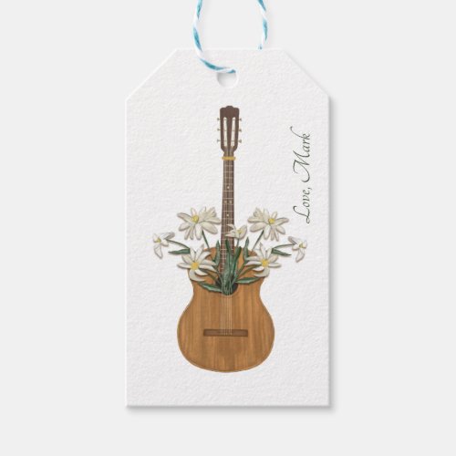 Edelweiss Duet with Guitar Sweet Alpine Gift Tags