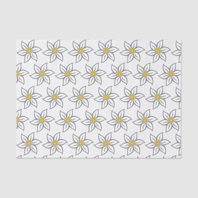 Edelweiss Flower Tissue Paper (Front)