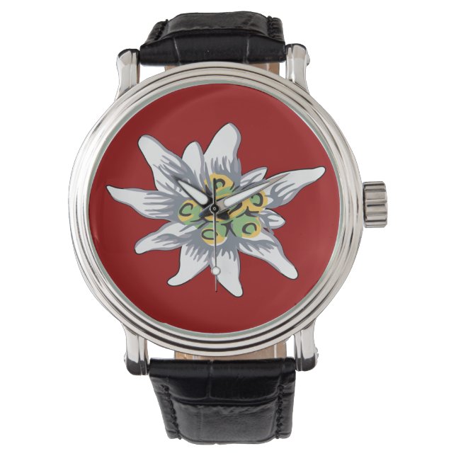 Edelweiss flower watch (Front)