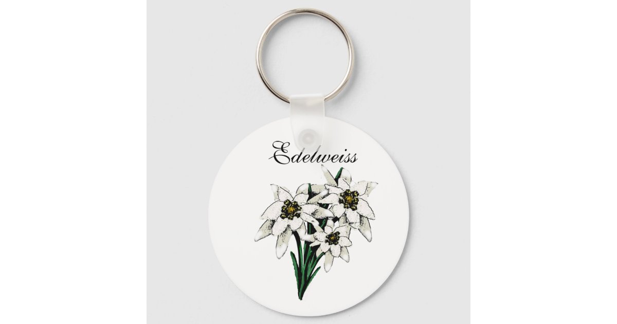 Edelweiss Flowers Keychain | Zazzle