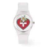 Edelweiss Heart Swiss Flag Watch