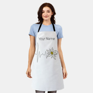 Edelweiss Heartbeat Oktoberfest Vintage Souvenir Apron