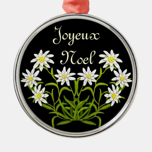 Edelweiss Joyeux Noel Ornament (Front)