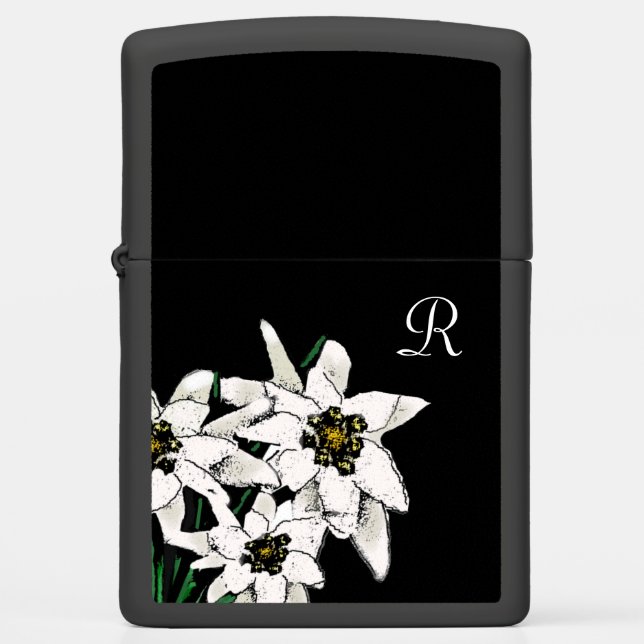 Edelweiss Monogrammed Zippo Lighter (Front)