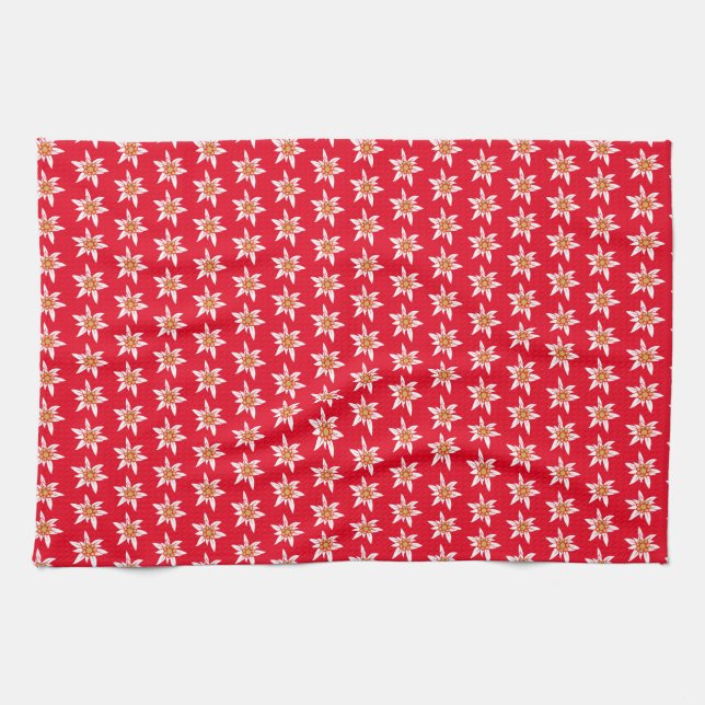 Edelweiss Pattern  Kitchen Towel (Horizontal)