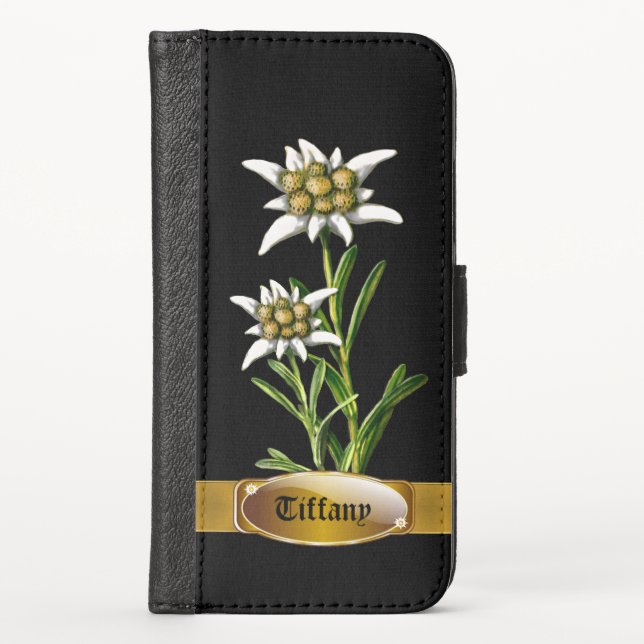 Edelweiss Personalized iPhone Wallet Case (Front)