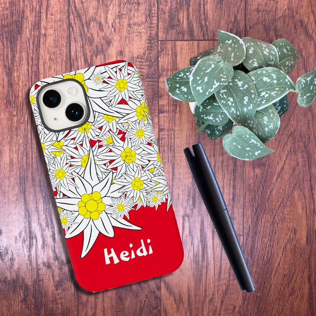 Edelweiss personalized red phone case (Creator Uploaded)