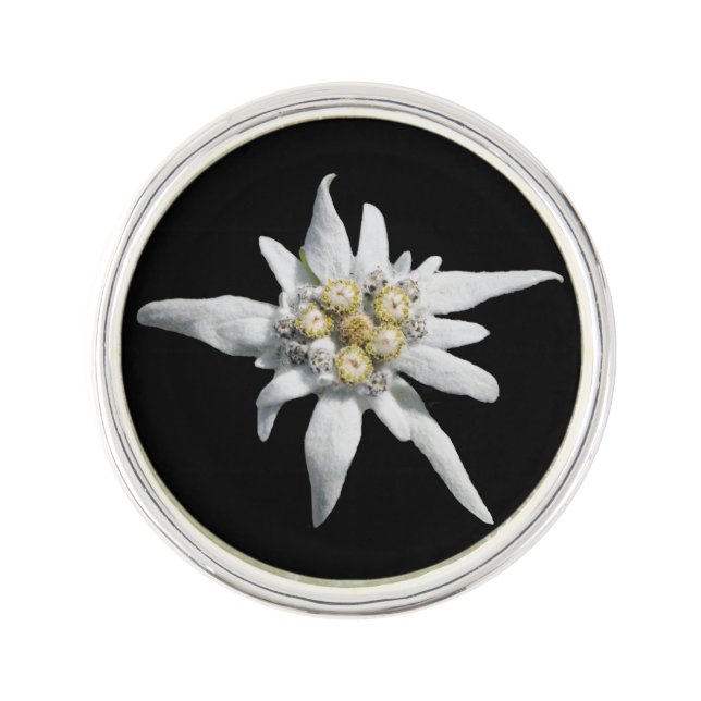 Edelweiss Photo Lapel Pin (Front)