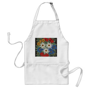 Edelweiss Swiss Alpine Flower Adult Apron