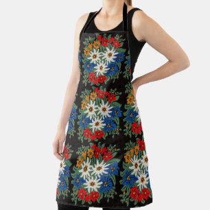 Edelweiss Swiss Alpine Flower Apron