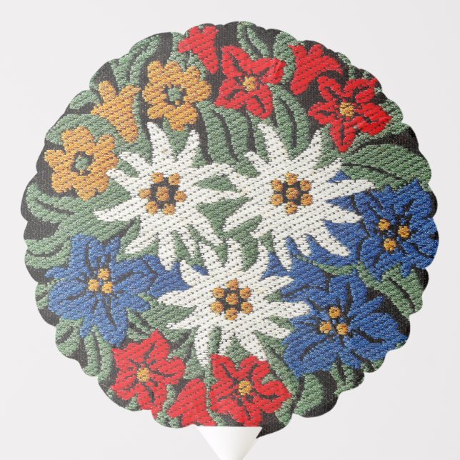 Edelweiss Swiss Alpine Flower Balloon (Front)