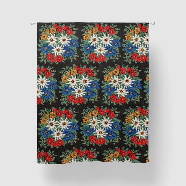 Edelweiss Swiss Alpine Flower  Blackout Curtains (Front)