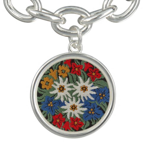 Edelweiss Swiss Alpine Flower Bracelet