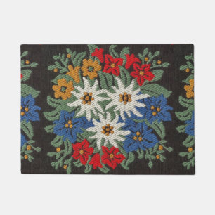 Edelweiss Swiss Alpine Flower Doormat