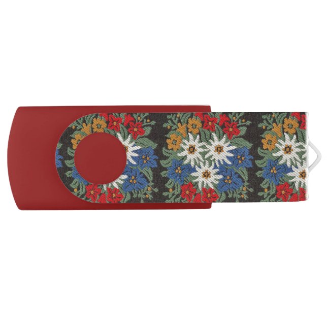 Edelweiss Swiss Alpine Flower Flash Drive (Front)