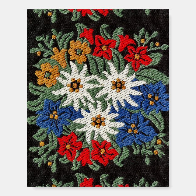 Edelweiss Swiss Alpine Flower  Foam Board (Front)