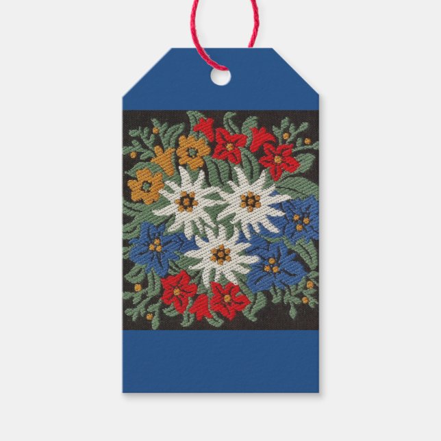 Edelweiss Swiss Alpine Flower Gift Tags (Front)