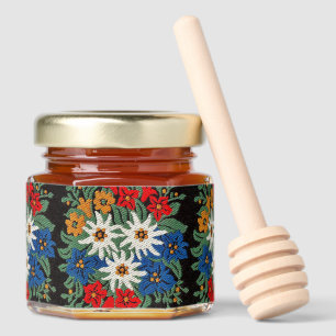Edelweiss Swiss Alpine Flower Honey Jar Favors