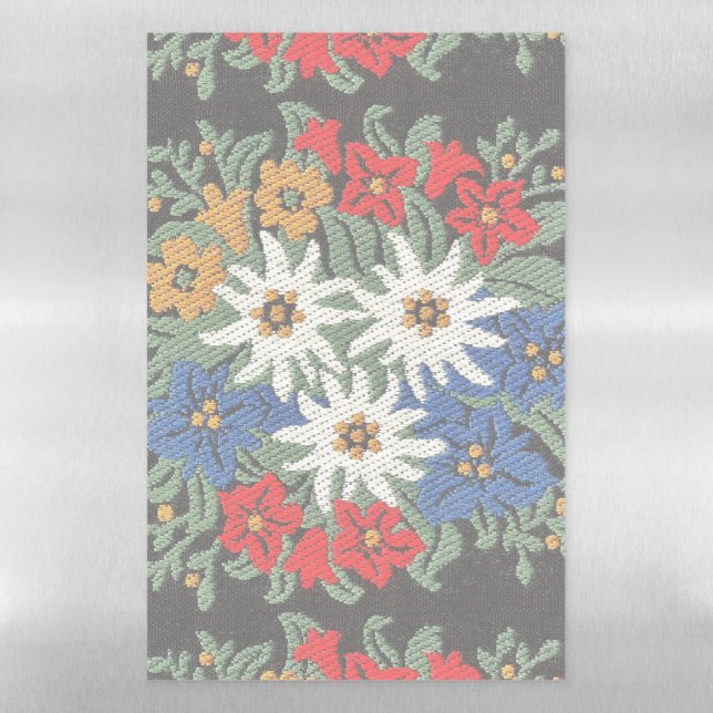 Edelweiss Swiss Alpine Flower Magnetic Dry Erase Sheet (Vertical)
