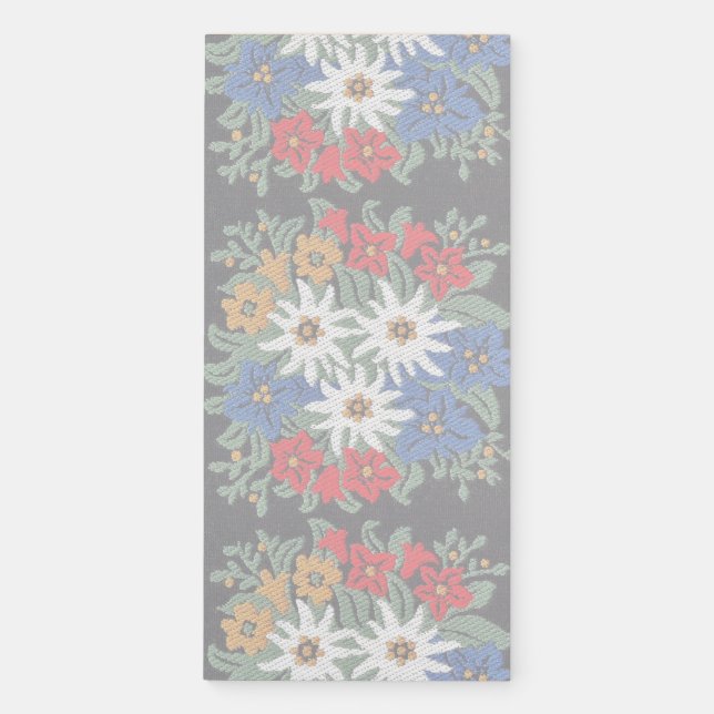 Edelweiss Swiss Alpine Flower Magnetic Notepad (Front)