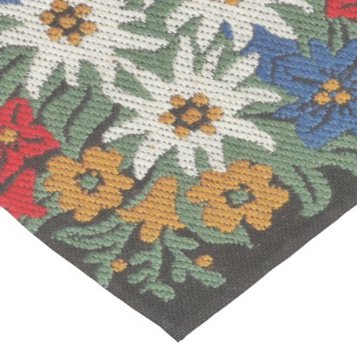 Edelweiss Swiss Alpine Flower Medium Table Runner