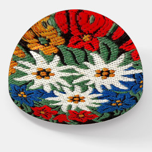 Edelweiss Swiss Alpine Flower Paperweight