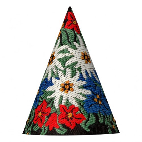 Edelweiss Swiss Alpine Flower Party Hat