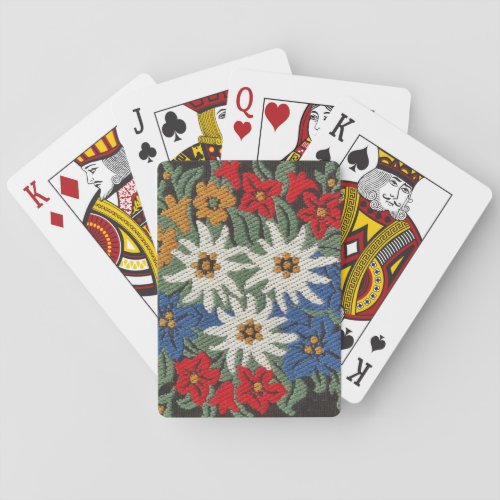 Edelweiss Swiss Alpine Flower Poker Cards