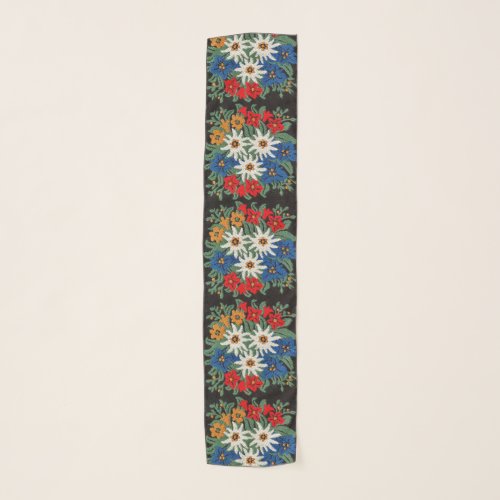 Edelweiss Swiss Alpine Flower Scarf