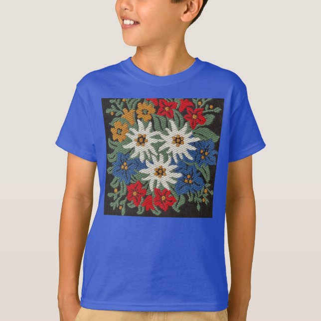 Edelweiss Swiss Alpine Flower T-Shirt (Front)