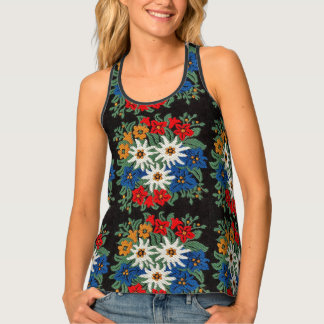 Edelweiss Swiss Alpine Flower Tank Top
