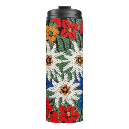 Edelweiss Swiss Alpine Flower Thermal Tumbler